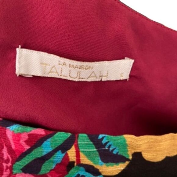 NEW La Maison Talulah One Shoulder Floral Ruffled Mini Dress in Size Small - Picture 8 of 10